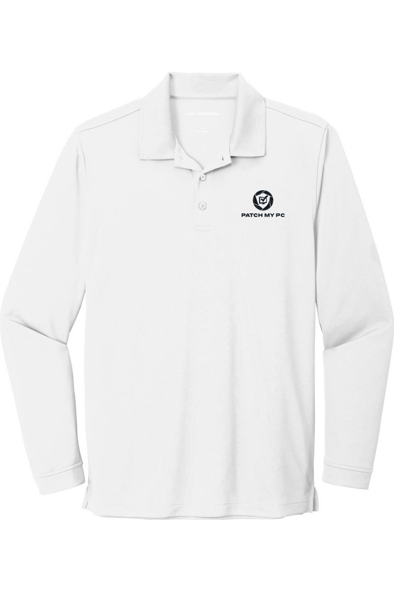 Port Authority Dry Zone UV Micro-Mesh Long Sleeve Polo – Patch My PC ...