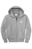 Port & Company Youth Core Fleece Full-Zip Hooded Sweatshirt